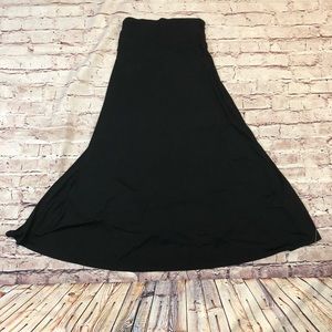 LuLaRoe Black Maxi Skirt XS